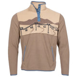 Jack And Sage Quarter Button Fleece 2026 mid layer -- front view on model showing mid layer insulation