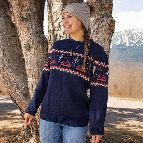 Jack And Sage Two Seater Sweater 2026 product -- Navy colorway product view