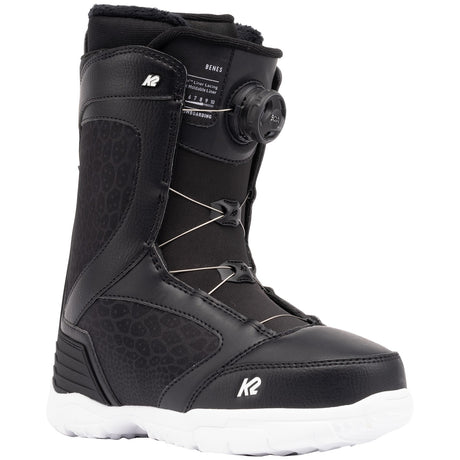 K2 Benes Snowboard Boots snowboard boot -- 2 colorway outside profile showing lacing closure