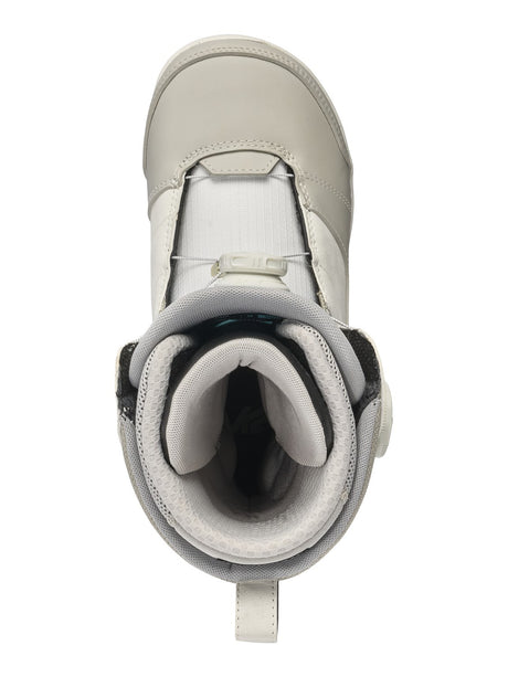 K2 Contour Snowboard Boots 2026 snowboard boot -- Light Gray 7 5 colorway lacing system detail