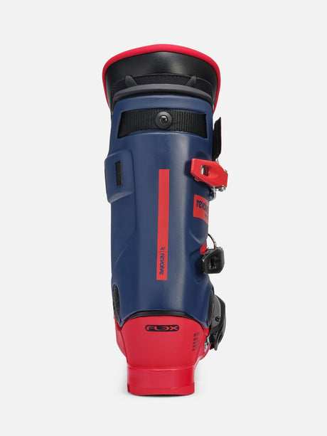 K2 Revolve Ski Boots alpine ski boot -- Black Red colorway inside profile view