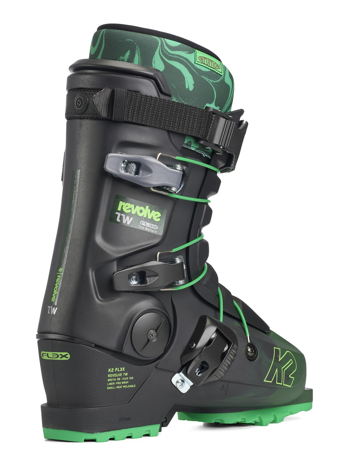 k2 fl3x revolver tw ski boots 2023 Revolve The FL3X Revolve is best ski boot for anyone looking to improve their stunt game whether that be park moguls or aerials K2 FL3X Revolver Team Womens