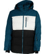 Karbon Motion Mens Jacket 2026 ski jacket -- front view on model showing insulated shell and hood at Willis Ski and Board