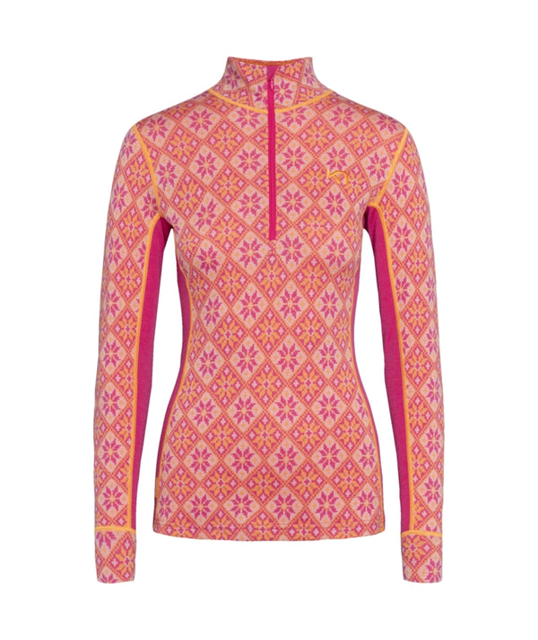This is an image of KariTraa Rose Half Zip Womens Top