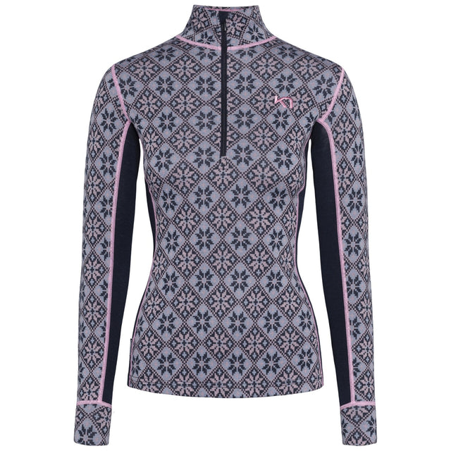 Karitraa Rose Half Zip Womens Top 2026 product -- product view at Willis Ski and Board Pittsburgh
