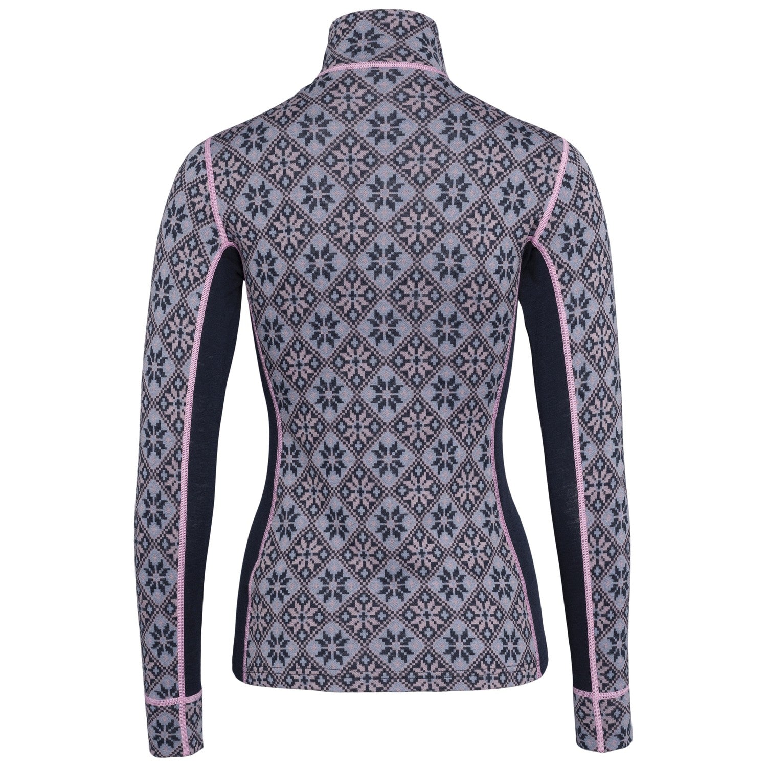 Karitraa Rose Half Zip Womens Top 2026 product -- Dark Navy Blue colorway product view