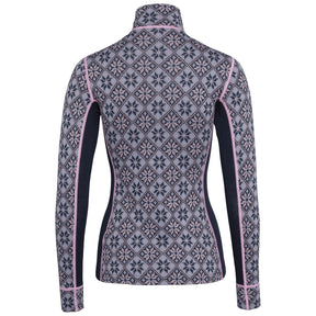 Karitraa Rose Half Zip Womens Top 2026 product -- Dark Navy Blue colorway product view
