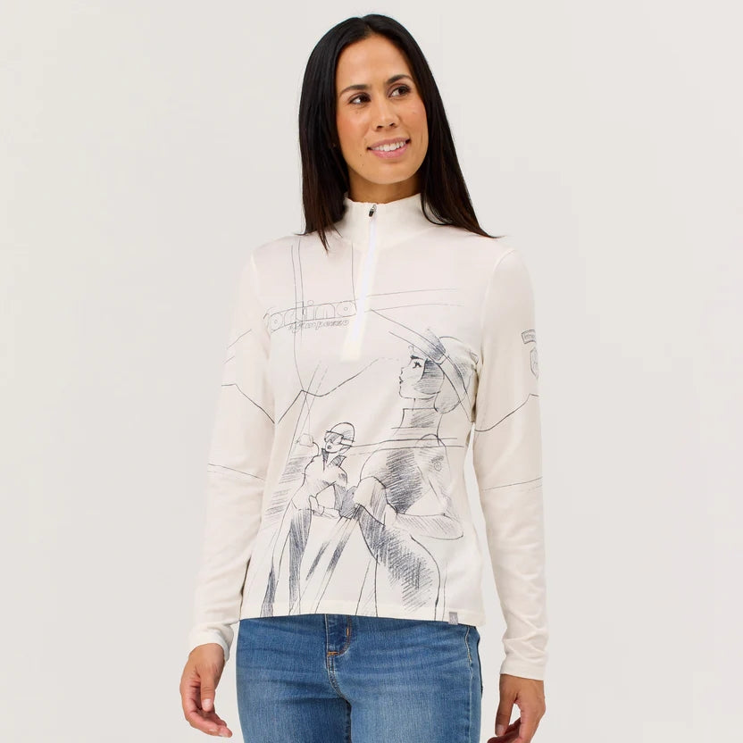 This is an image of Krimson Klover Back Country Sketch Womens Top 2026