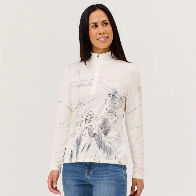 This is an image of Krimson Klover Back Country Sketch Womens Top 2026