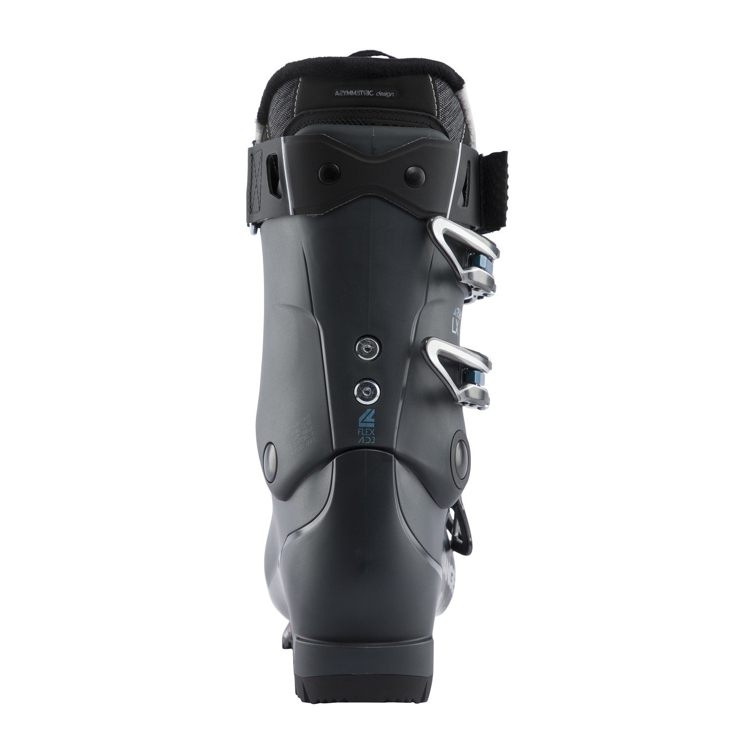 Lange Lx 75 Womens Ski Boots women's ski boot -- top buckle detail in grey colorway
