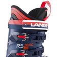 Lange Rs 90 Sc Ski Boots junior ski boot -- inside profile view in blue colorway