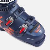 Lange Rs 90 Sc Ski Boots junior ski boot -- top buckle detail in blue colorway at Willis Ski and Board Pittsburgh