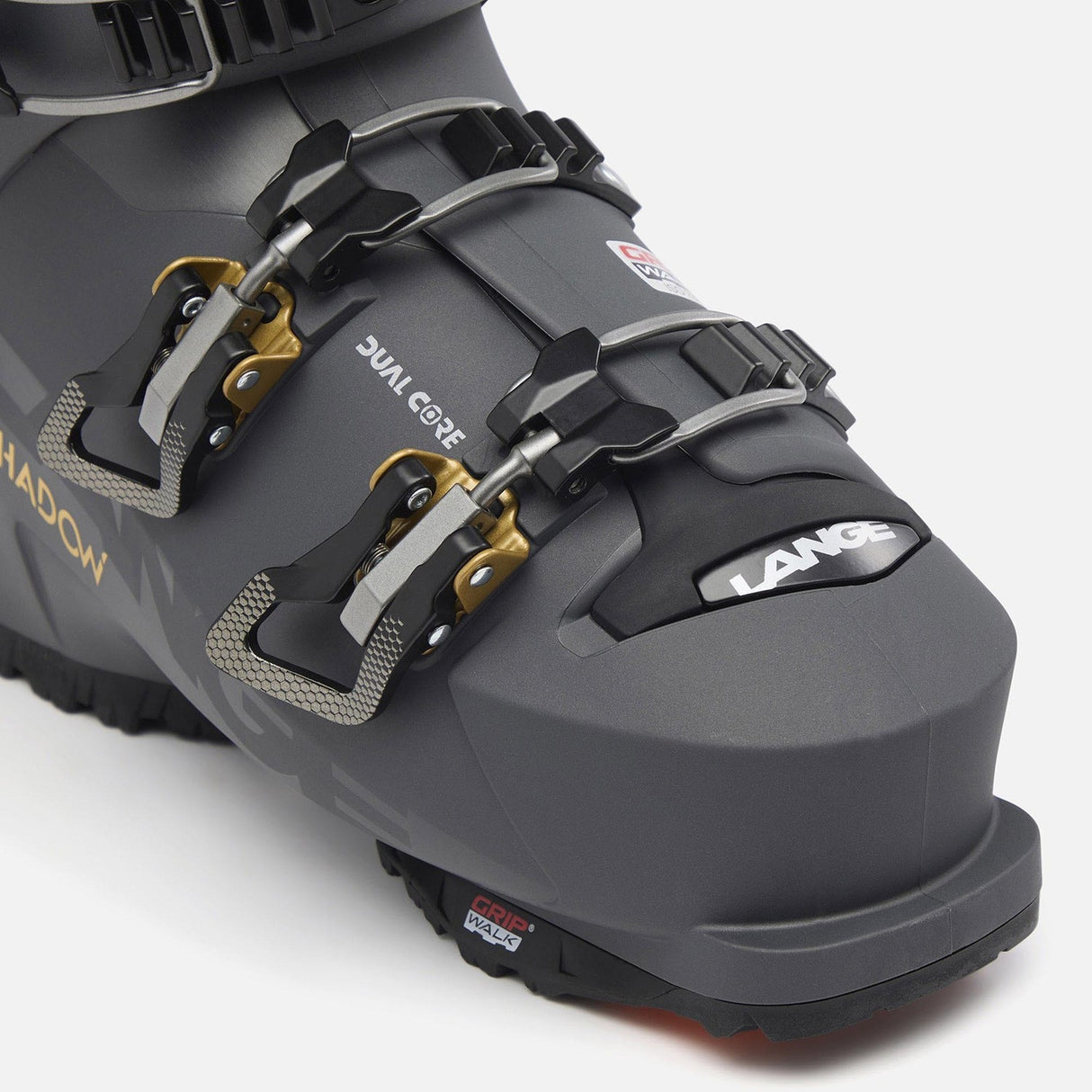 Lange Shadow 85 W Mv Gw Ski Boots 2026 alpine ski boot -- Black Pearl colorway outside profile view