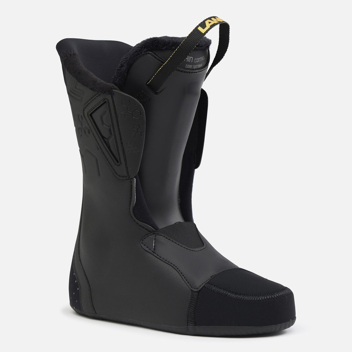 Lange Shadow 85 W Mv Gw Ski Boots 2026 alpine ski boot -- Black Pearl colorway inside profile view
