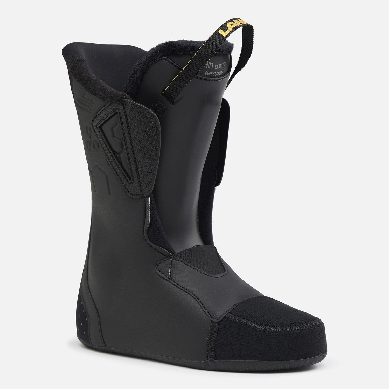 Lange Shadow 85 W Mv Gw Ski Boots 2026 alpine ski boot -- Black Pearl colorway inside profile view