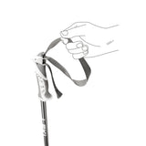 Leki Bliss Ski Poles ski pole -- Anthracite colorway grip and strap detail
