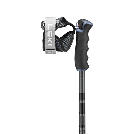 Leki Detect S Trigger Poles ski pole -- full length view showing pole shaft and basket