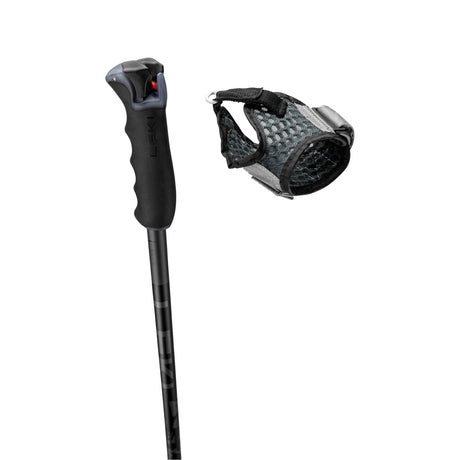 Leki Detect S Trigger Poles ski pole -- full length view showing pole shaft and basket