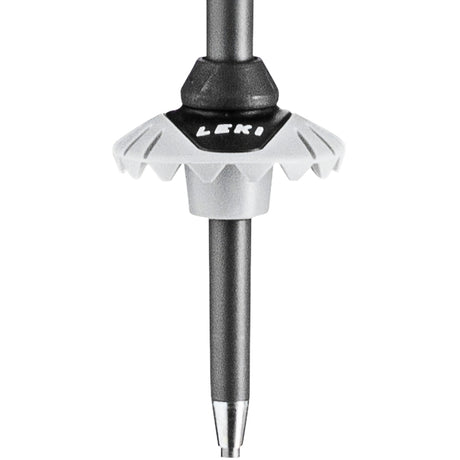 Leki Detect S Trigger Poles ski pole -- full length view showing pole shaft and basket