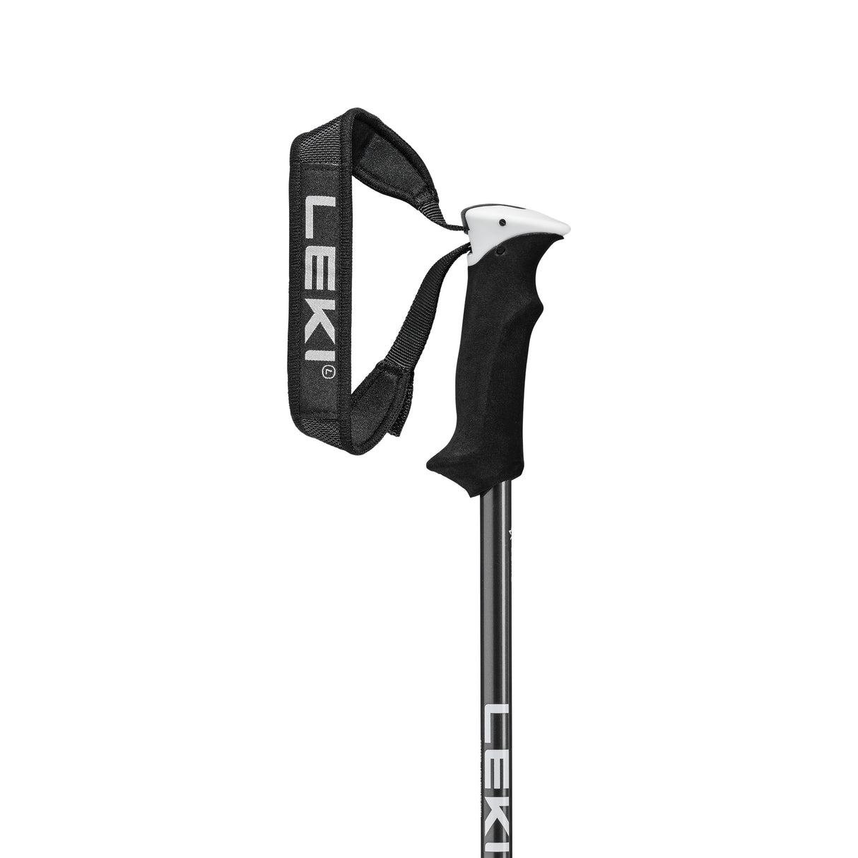 Leki Elite Lady Ski Poles ski pole -- Black White colorway full length view