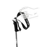 Leki Elite Lady Ski Poles ski pole -- Black White colorway full length view