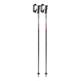 Leki Qntm Ski Poles ski pole -- Red colorway full length view