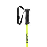 Leki Rider Jr Ski Poles ski pole -- Black Yellow colorway full length view