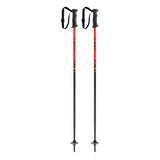 Leki Rider Jr Ski Poles ski pole -- Black Red colorway grip and strap detail
