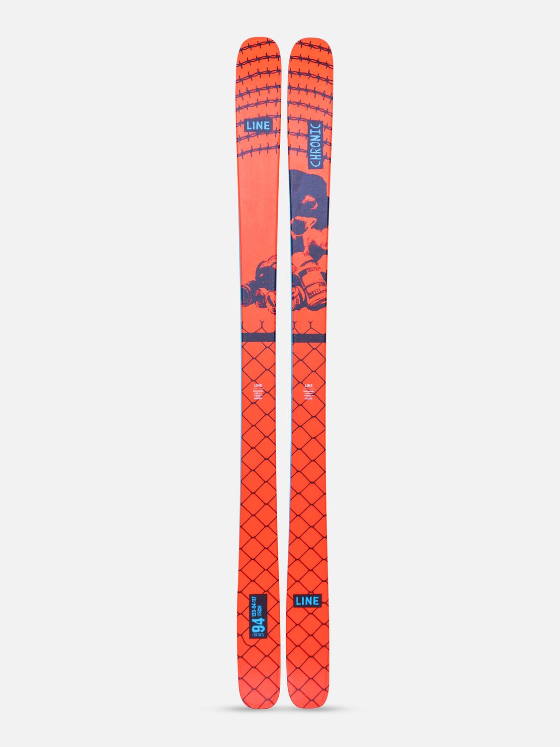 Line Chronic Skis 2026 all-mountain ski -- top sheet graphic at Willis Ski and Board Pittsburgh