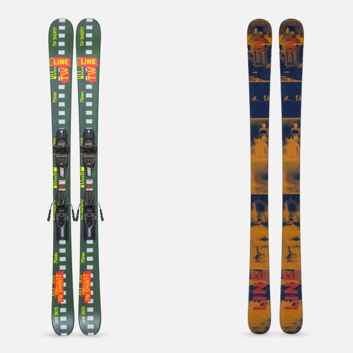 This is an image of Line Wallisch Shorty Skis with 7.0 Bindings 2026