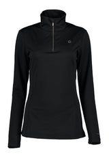 Luhta Hailuoto Womens Fleece mid layer -- front view on model showing mid layer insulation