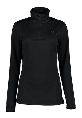 Luhta Hailuoto Womens Fleece mid layer -- front view on model showing mid layer insulation