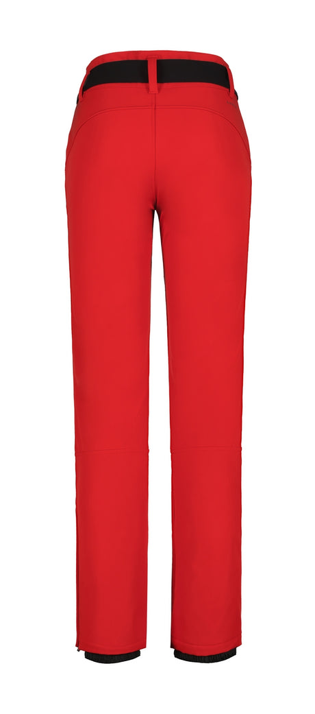 Luhta Joentaus Womens Pant ski pant -- Red 662 colorway front view on model