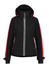 Luhta Lietorova Womens Jacket ski jacket -- front view on model showing insulated shell and hood at Willis Ski and Board