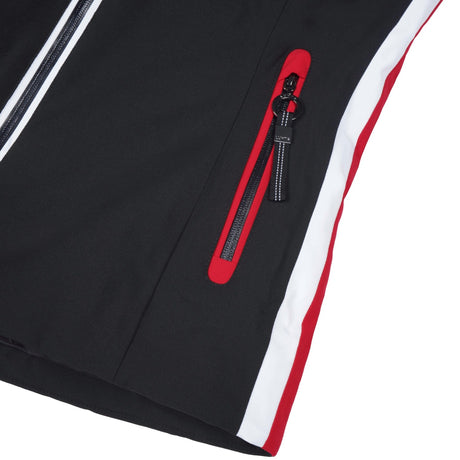Luhta Lietorova Womens Jacket ski jacket -- Black 990 6 colorway detail view of hood lining and wrist cuff design