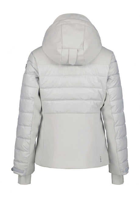 Luhta Mallatunturit Womens Jacket 2026 ski jacket -- Silver colorway outside profile showing zippered pockets and seams