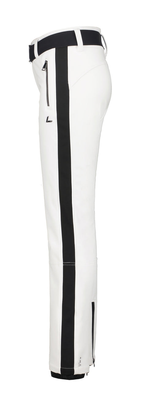 Luhta Reututunturi Womens Pant 2026 ski pant -- Optic White colorway back view showing seat and fit