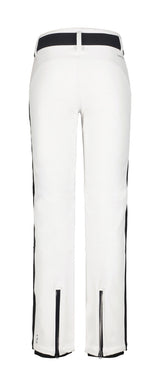 Luhta Reututunturi Womens Pant 2026 ski pant -- Optic White colorway side view showing side zip ventilation