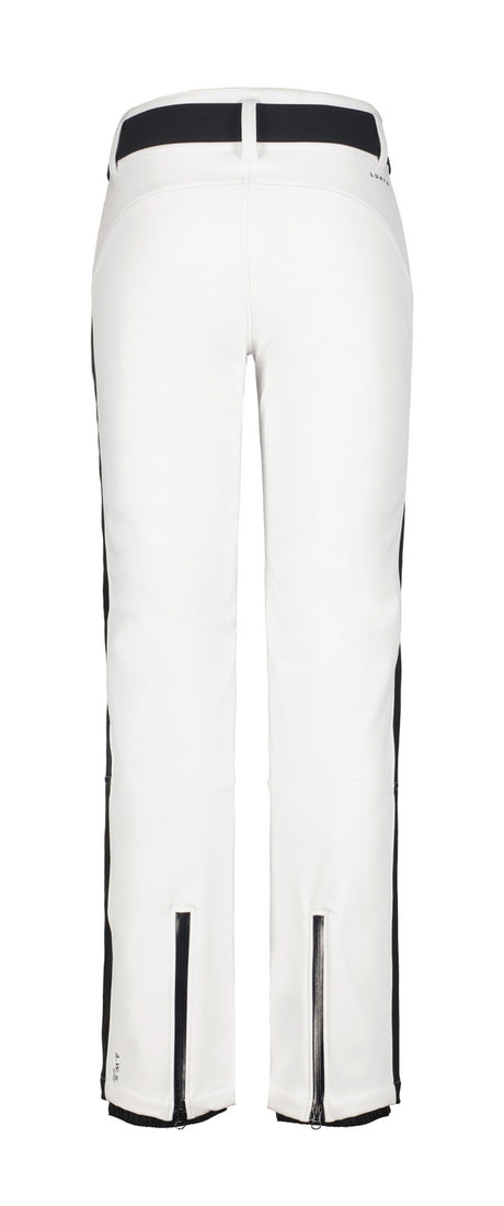 Luhta Reututunturi Womens Pant 2026 ski pant -- Optic White colorway side view showing side zip ventilation