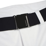 Luhta Reututunturi Womens Pant 2026 ski pant -- Optic White 8 colorway waistband and suspender detail