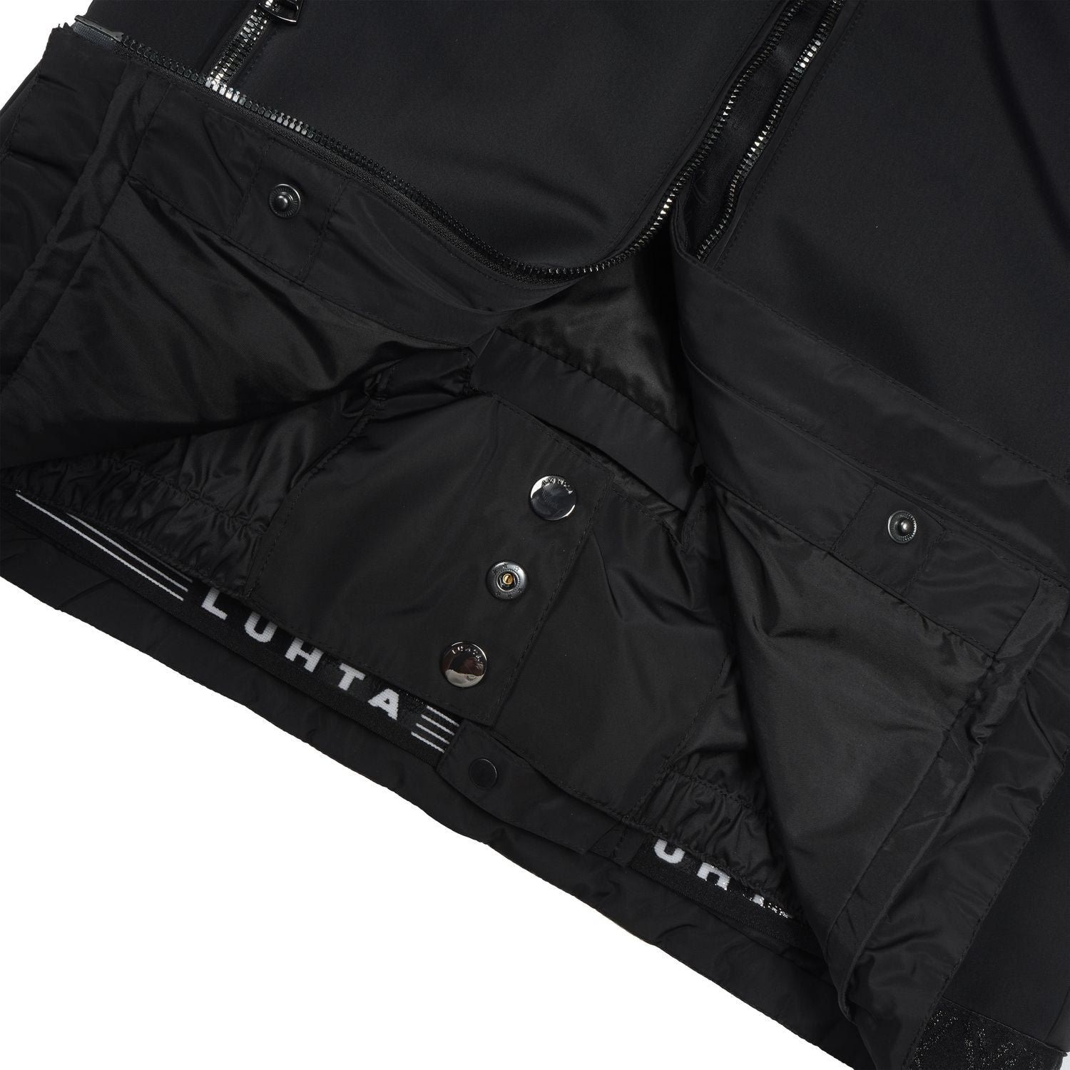 Luhta Salmivaara Womens Jacket 2026 ski jacket -- Basic Black 8 colorway lifestyle view showing full jacket silhouette