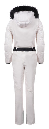 Luhta Softshell Overall Womens Suit product -- Cream 020 colorway product view