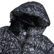 Luhta Suomutunturi Womens Jacket 2026 ski jacket -- Anthracite colorway front view on model with hood and cuffs