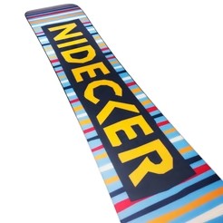 Nidecker Cheat Code Snowboard 2026 alpine binding -- Regular colorway top view size selector 15.3