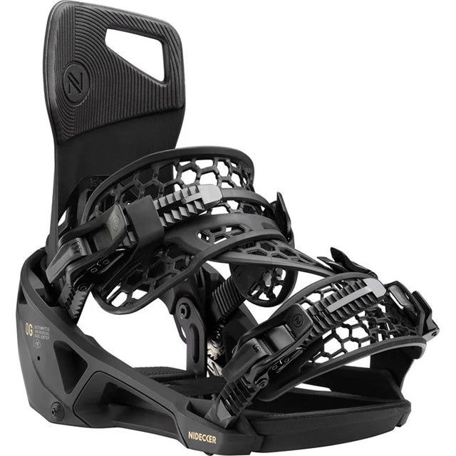 Nidecker Og Supermatic Snowboard Bindings 2026 snowboard binding -- top view showing highback and strap detail at Willis Ski