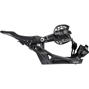 Nidecker Og Supermatic Snowboard Bindings 2026 snowboard binding -- Black Large colorway top view showing highback and straps