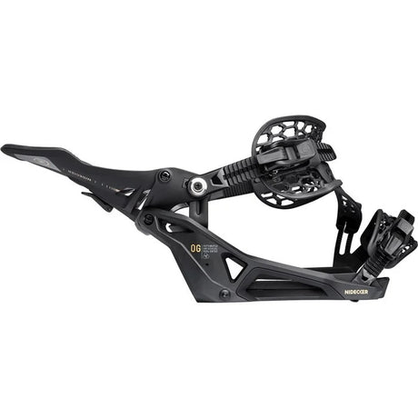 Nidecker Og Supermatic Snowboard Bindings 2026 snowboard binding -- Black Large colorway top view showing highback and straps
