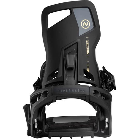 Nidecker Og Supermatic Snowboard Bindings 2026 snowboard binding -- Black colorway side profile