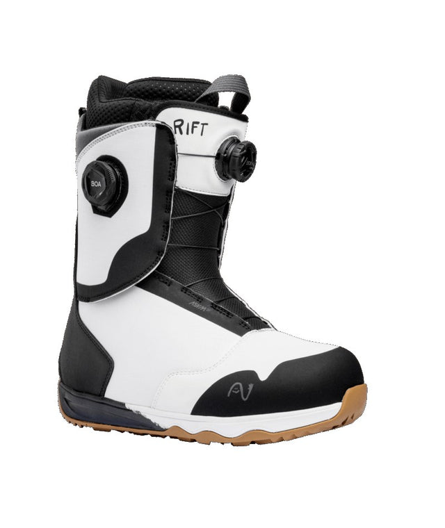 Nidecker Rift 2026 snowboard boot -- outside profile view with traditional lacing system for secure fit