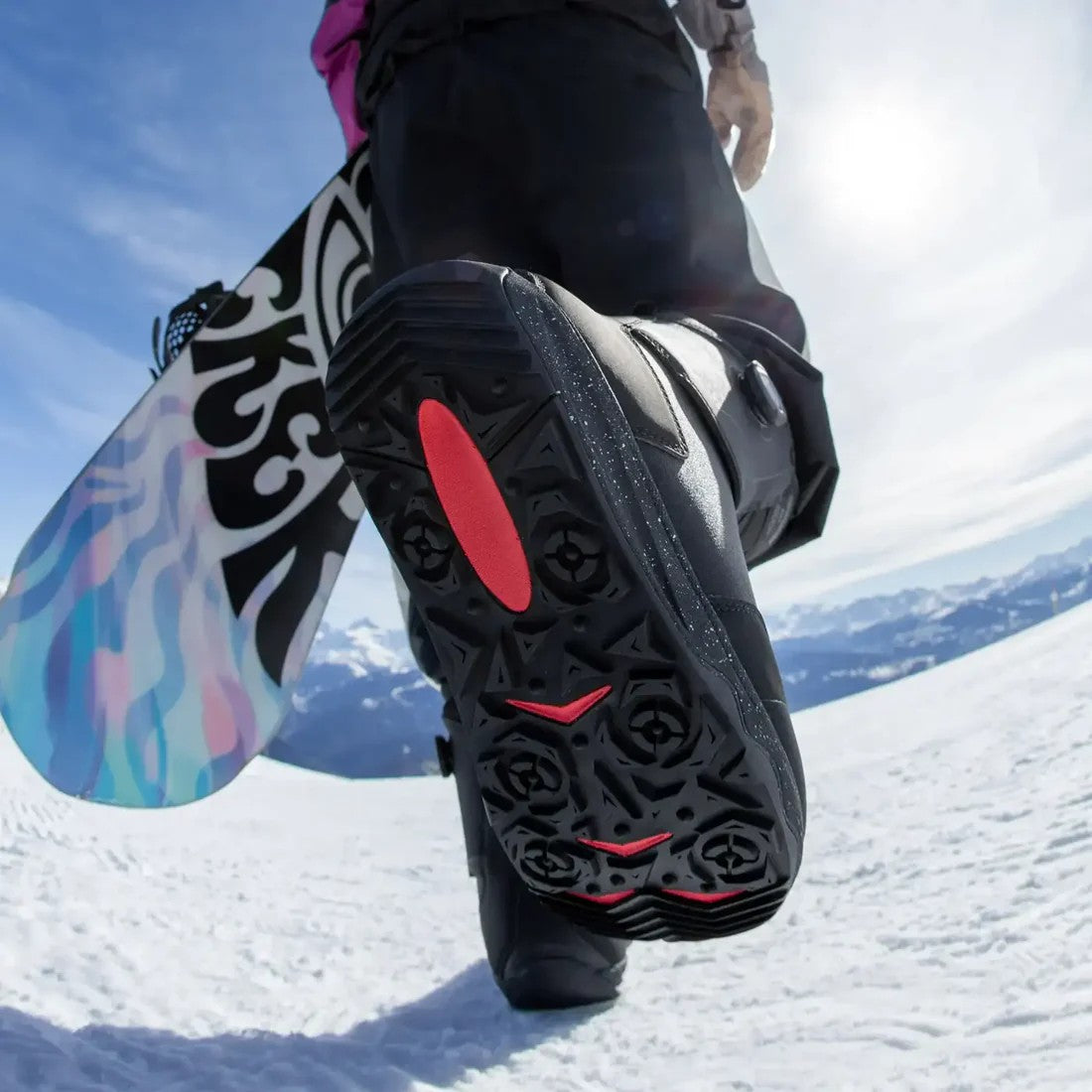 Nidecker Rift 2026 snowboard boot -- outside profile view in ned color at 11.5 size